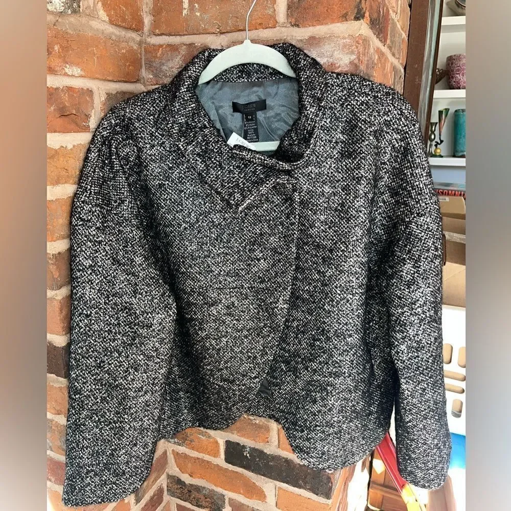 J Crew Collection Metallic Mohair Tweed Jacket NWT - Picture 10 of 13